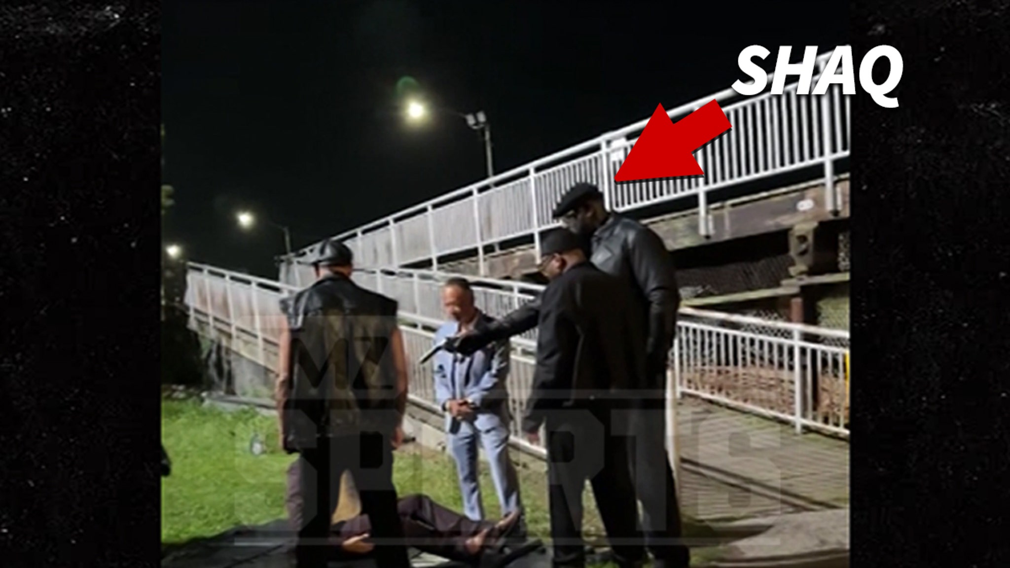 Shaquille O'Neal Guns Down Enemy On 'Gravesend' Set