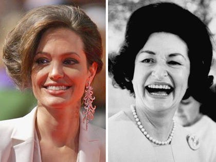 Angelina Jolie and Lady Bird Johnson