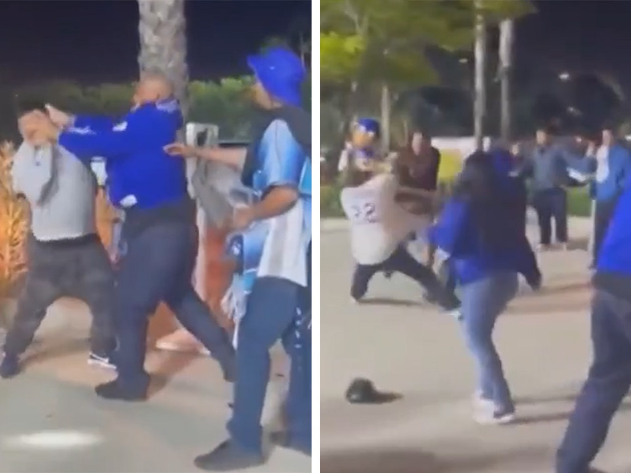 Stadium brawl: Dodger, Angel fans trade punches during Freeway Series  opener - ABC7 Los Angeles