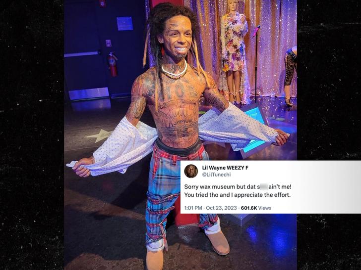 Lil Wayne disapproves of his new wax figure