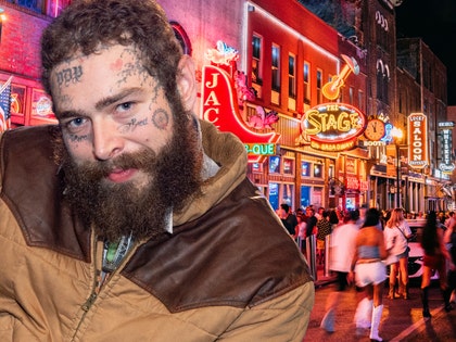 post malone Broadway street in Nashville getty comp