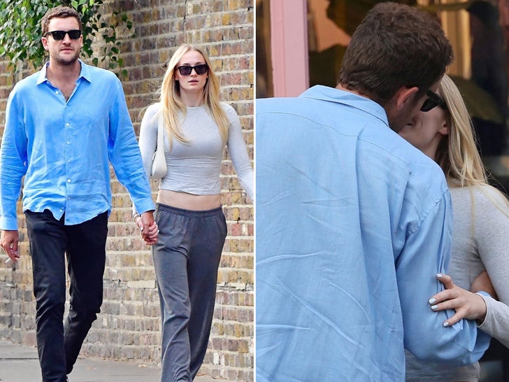 Sophie Turner Packs on PDA with British Boyfriend Peregrine Pearson in Notting Hill