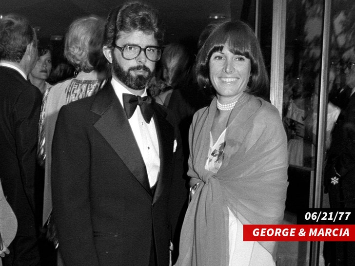 SUB George Lucas and Marcia Lucas getty