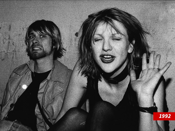 courtney love and kurt cobain getty 1