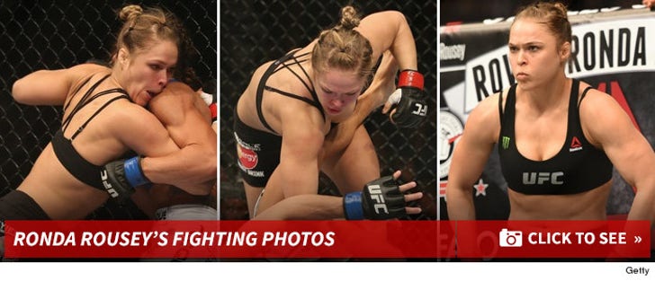 Ronda Rousey -- Fighting Photos