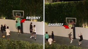 Bronny James Throws Sick Dunks In Hoops Sesh with Shareef O'Neal