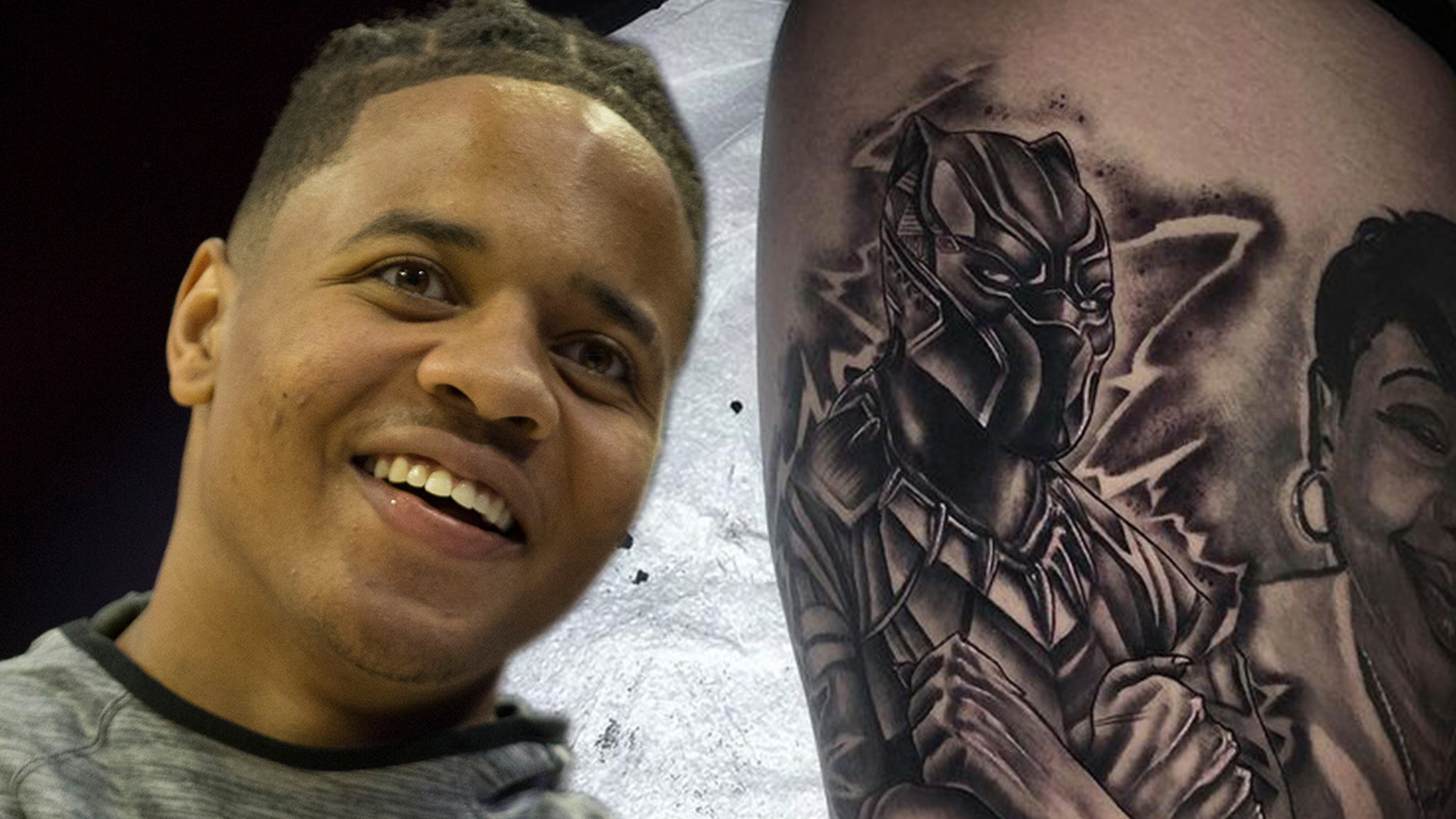NBA's Markelle Fultz Gets Amazing Foot-Long 'Black Panther' Tattoo