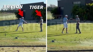 Tiger Woods & Bryson DeChambeau Play Catch On Range, Bro Sesh Caught On Video!