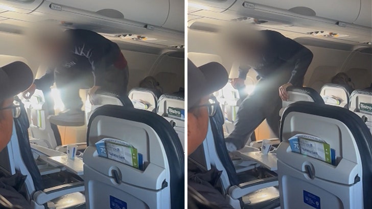 Passageiro da United Airlines destrói assento antes que outros passageiros o amarrem