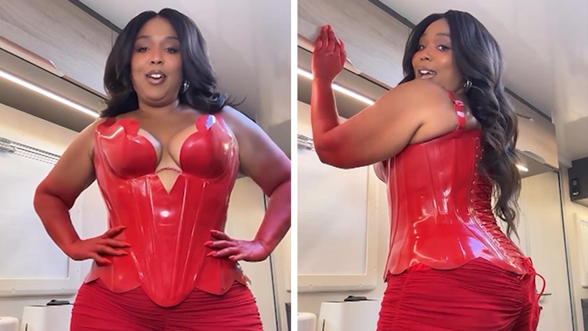 Lizzo Says Her Outfit's 'Giving BBL Allegations,' Asks TMZ to Investigate