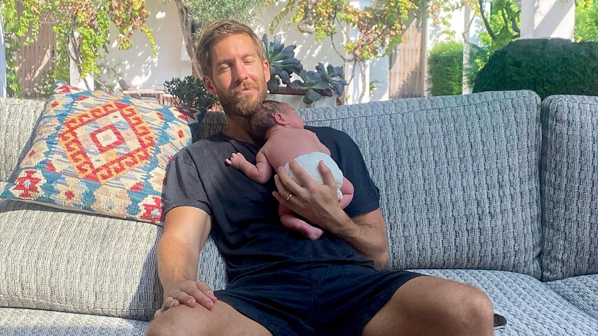 Calvin Harris Shares First Photos of Newborn Son, Wife’s Placenta