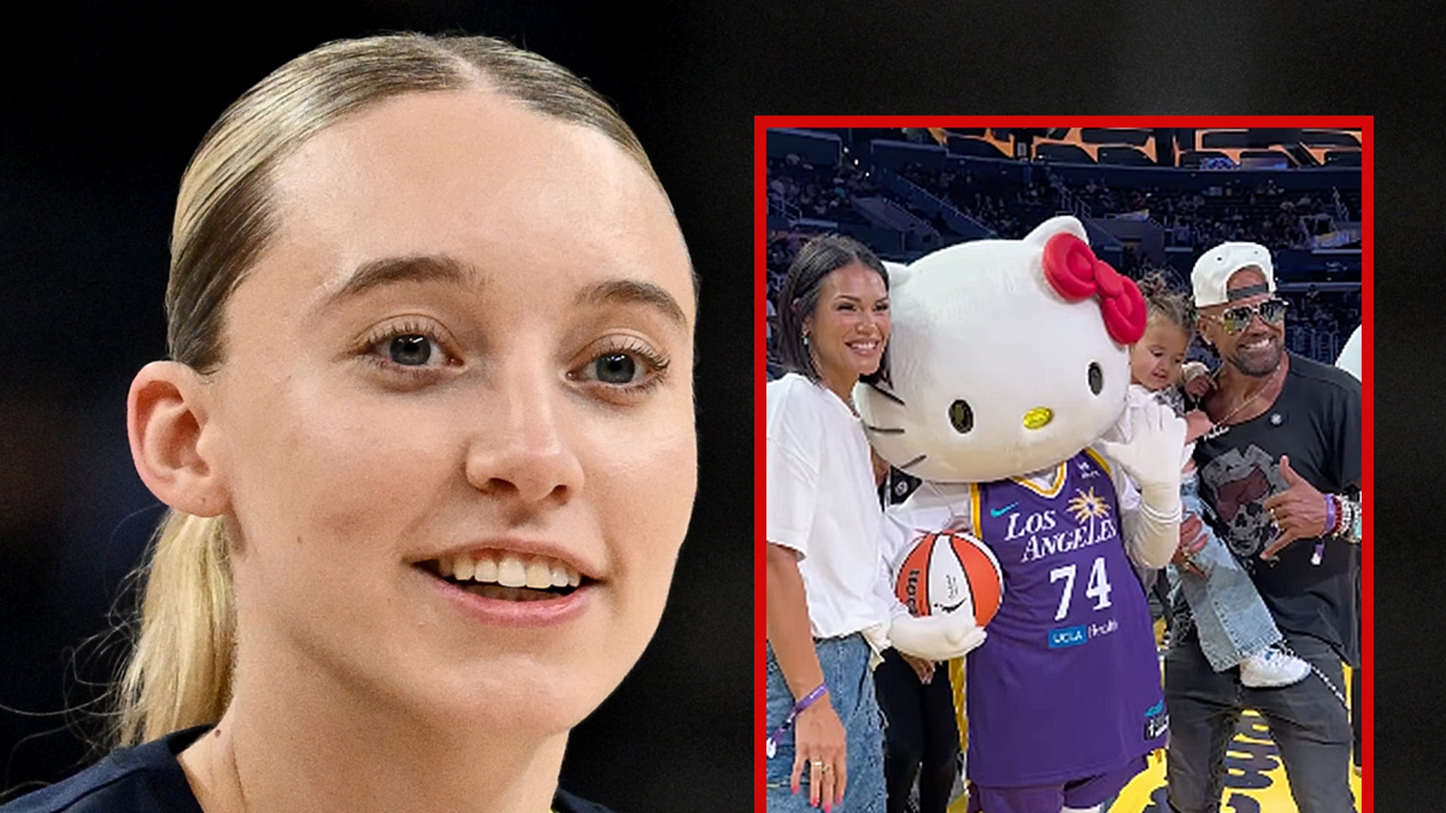 Paige Bueckers Meets Shemar Moore After Breaking Rookie Scoring Record
