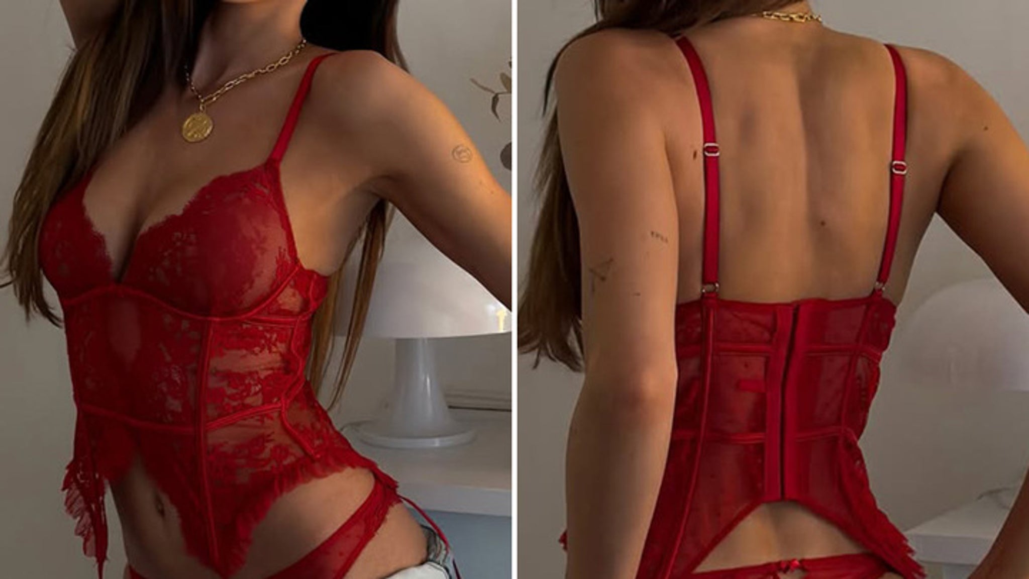 Valentine's Hangover -- Guess The Sexy Star In Lacy Lingerie