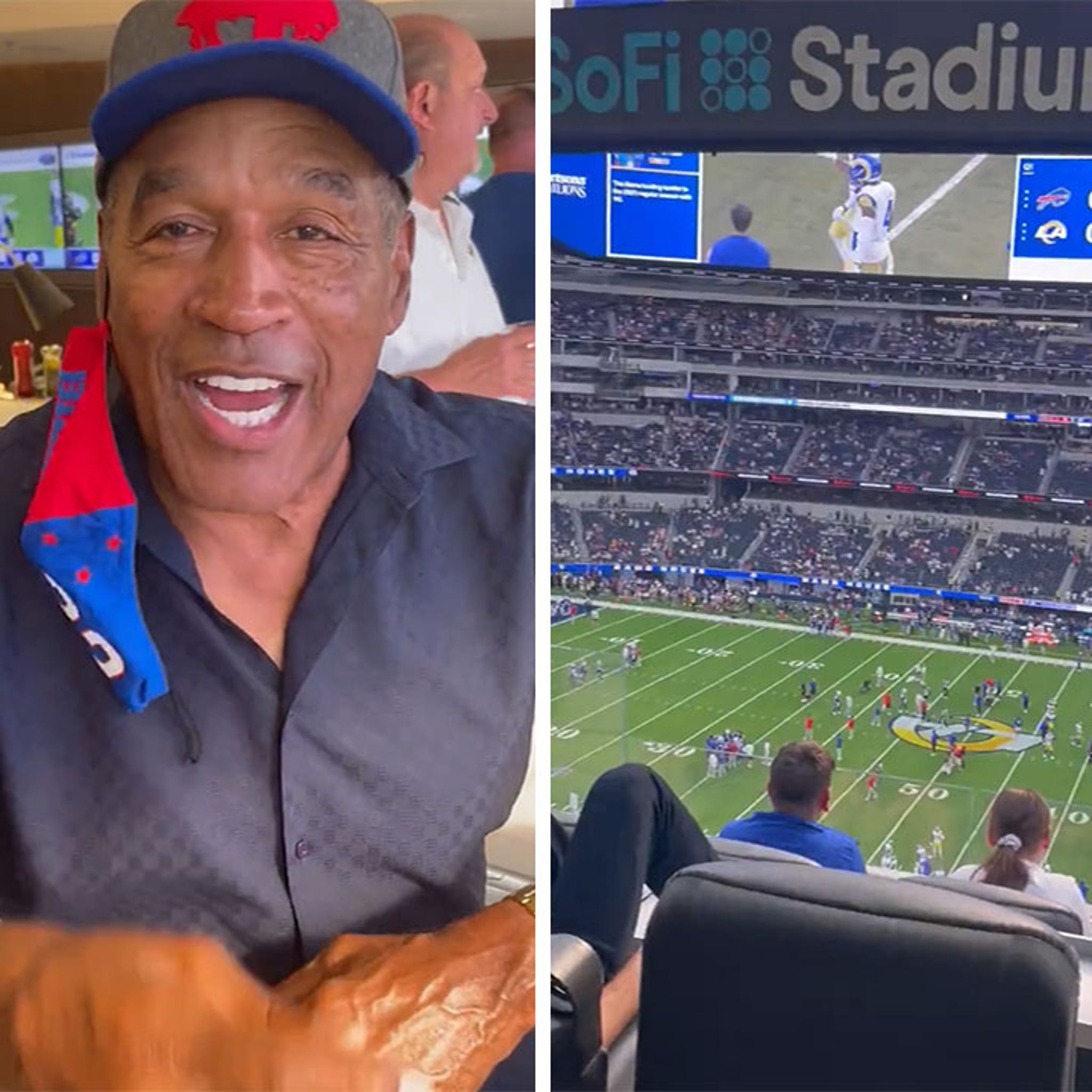 O.J. Simpson Back in L.A. Rooting for the Bills