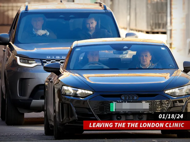 Prince William Seen Leaving Hospital After Visiting Kate Middleton
