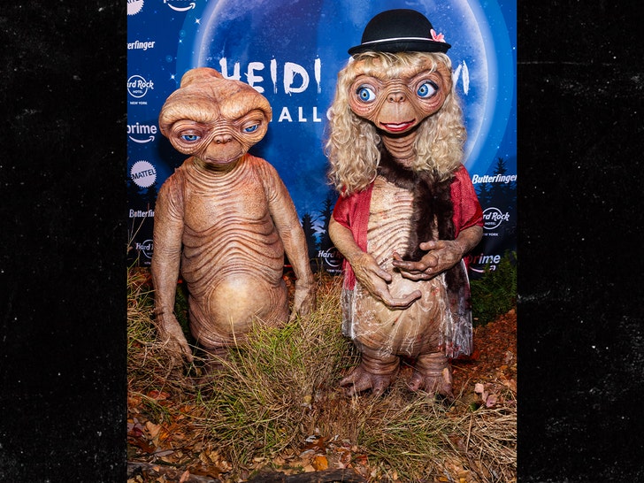 Heidi Klum Dresses as E.T. for Her Annual Halloween Party in NYC