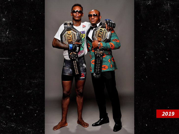 Israel Adesanya and Kamaru Usman ufc 236 sub getty