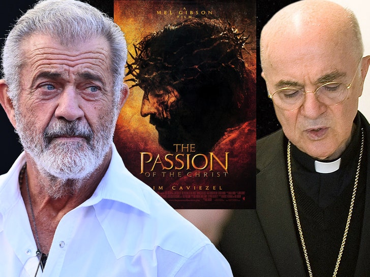 mel gibson Archbishop Carlo Maria Viganò getty comp