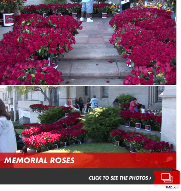 Michael Jackson's Death -- Fans Send 10k Roses to MJ's Grave