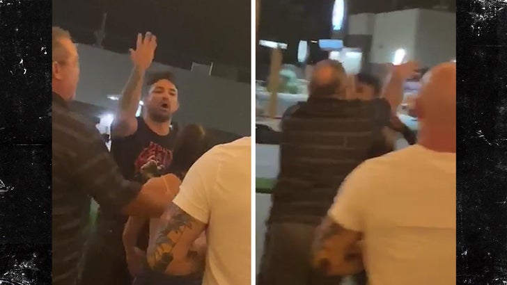 'Platinum' Mike Perry -- a star in the UFC -- punched an elderly man in the face at a Texas restaurant Tuesday night in a violent, angry rage ... and the entire incident was caught on video.