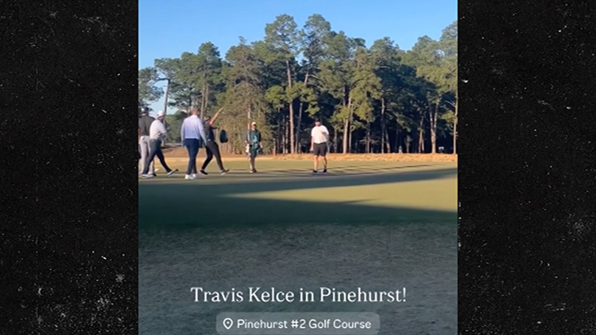 Travis Kelce Shows Off His Tight End At Golf With Patrick Mahomes