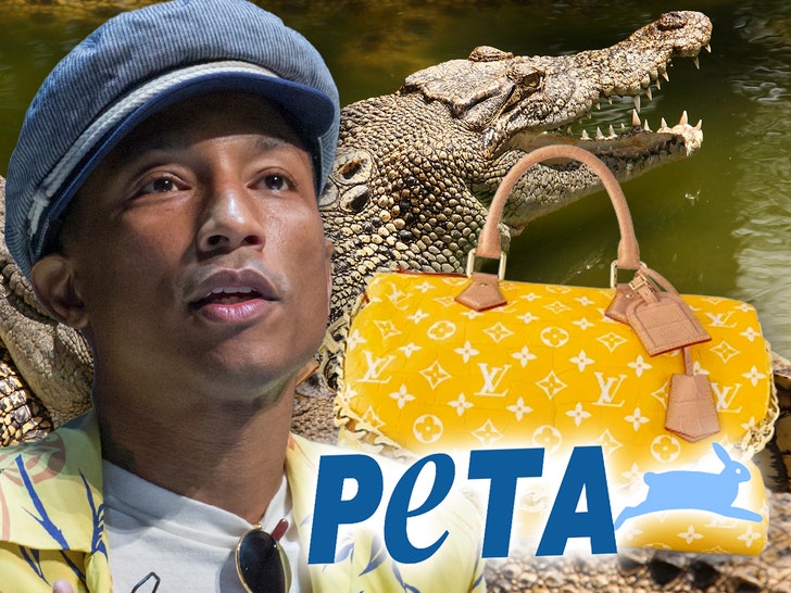 Pharrell Debuts $1 Million Croc Handbag, PETA Calls LVMH Savage Murderers