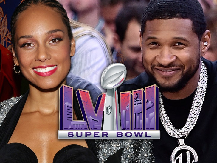 alicia keys usher superbowl