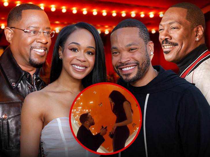 Filha de Martin Lawrence, filho de Jasmin e Eddie Murphy, Eric, noivos