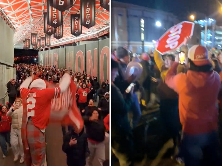 ohio state fans celebrating 2