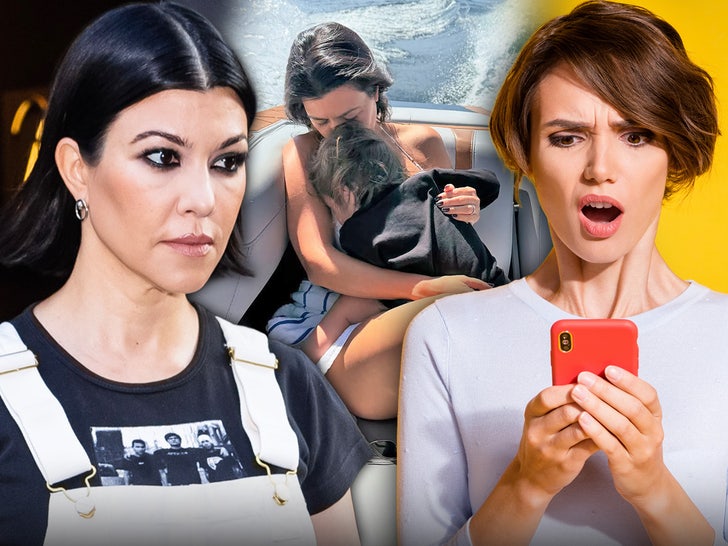 kourtney kardashian rocky main getty instagram composite