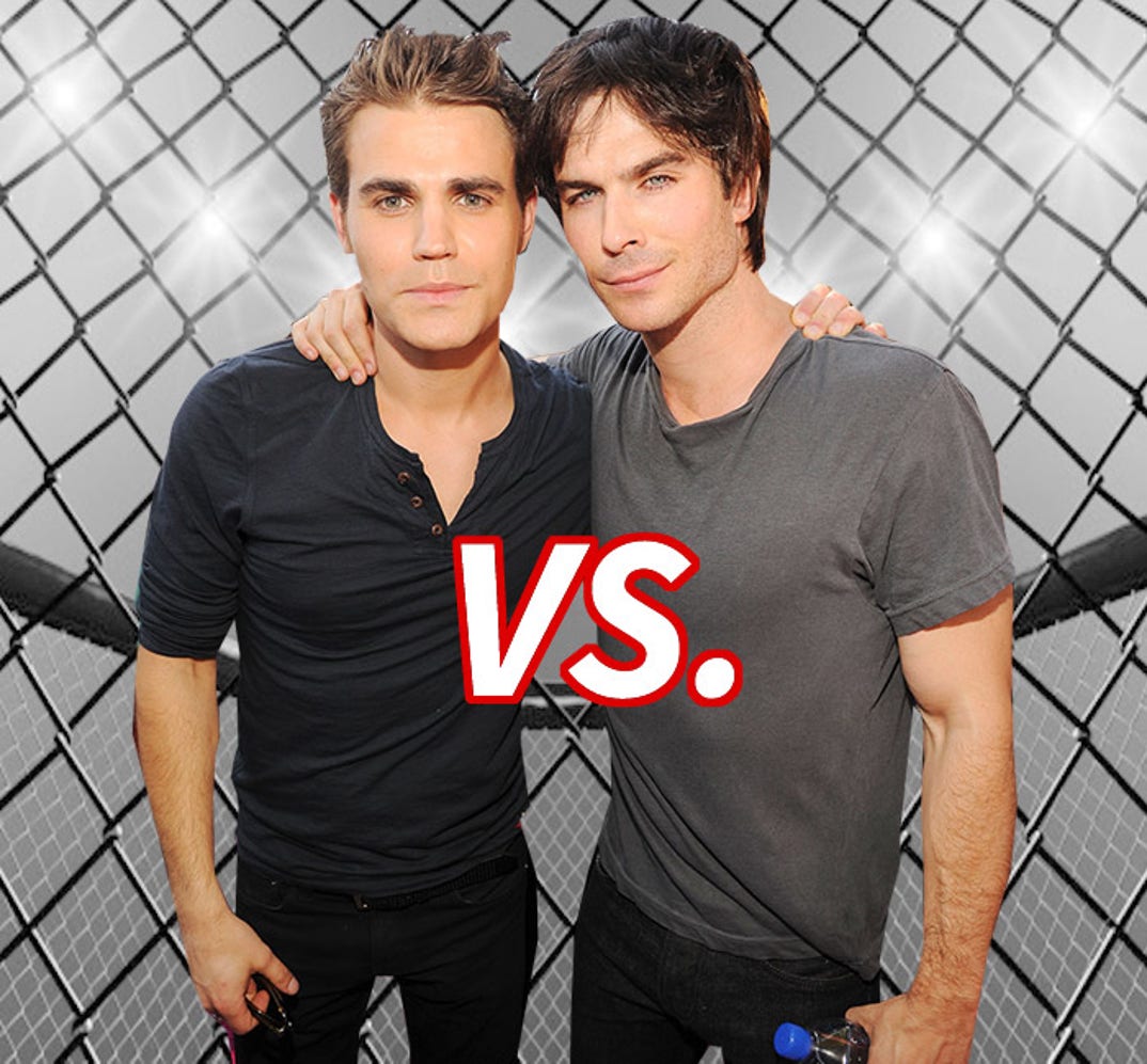 Take a bite of this! Paul Wesley (32) vs. Ian Somerhalder (36)