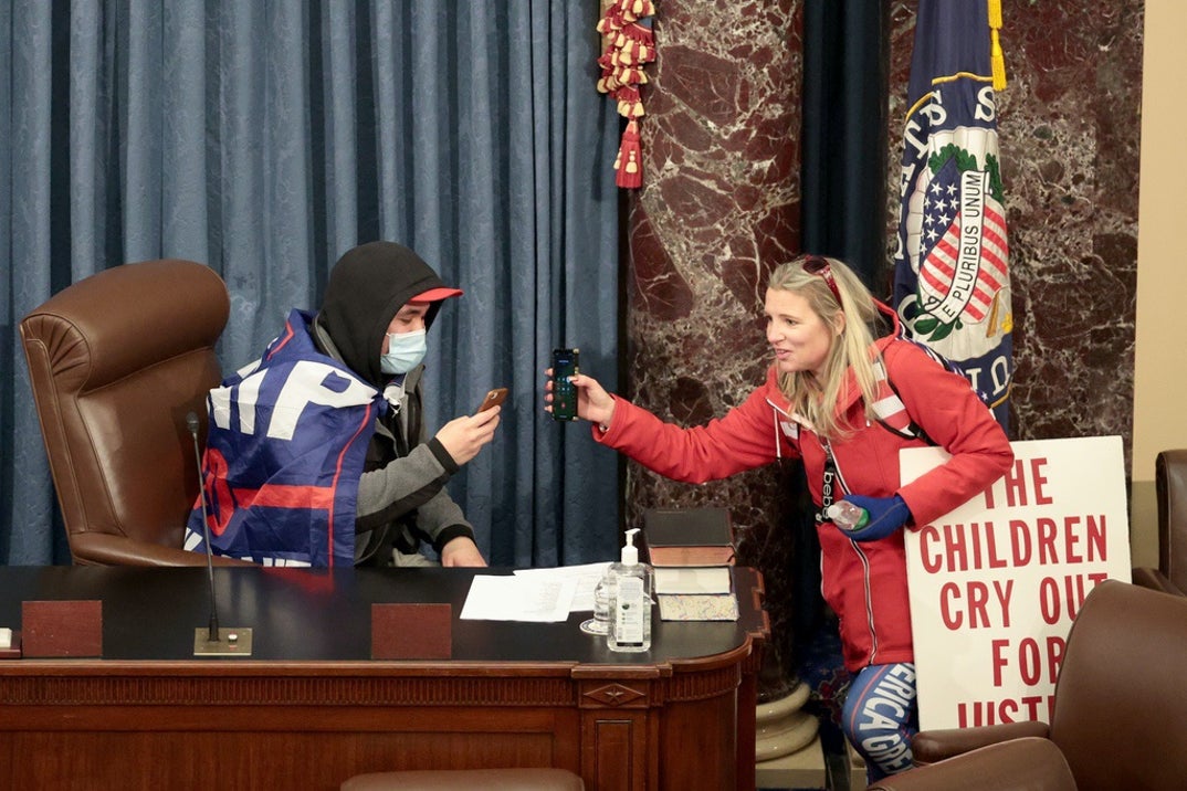 Pro-Trump Protesters Storm U.S. Capitol Photos 55