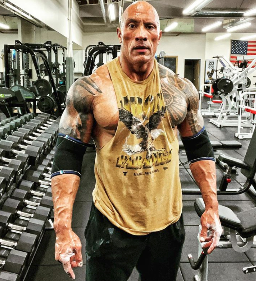 Dwayne-rock-Johnson-workout-gym-photos9