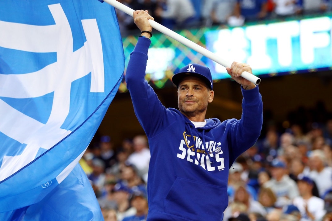 Rob Lowe Dodgers Fan 2
