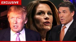 Donald Trump -- Michele Bachmann and Rick Perry Are COWARDS