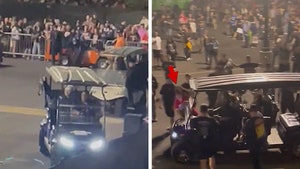 Wrestlemania Fan Hit By Golf Cart