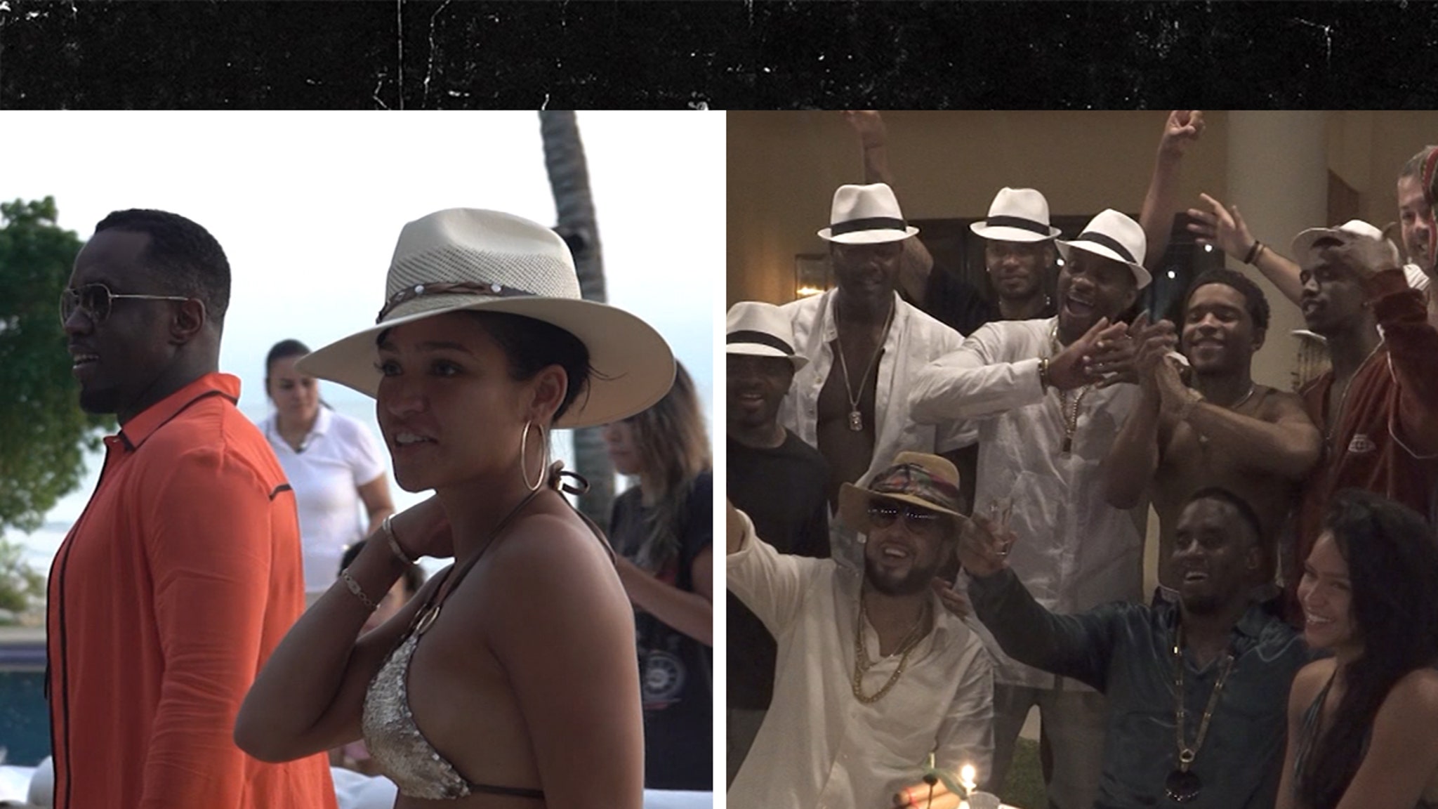 Diddy & Cassie Exclusive Video of Couple at His 48th Birthday Party in Mexico