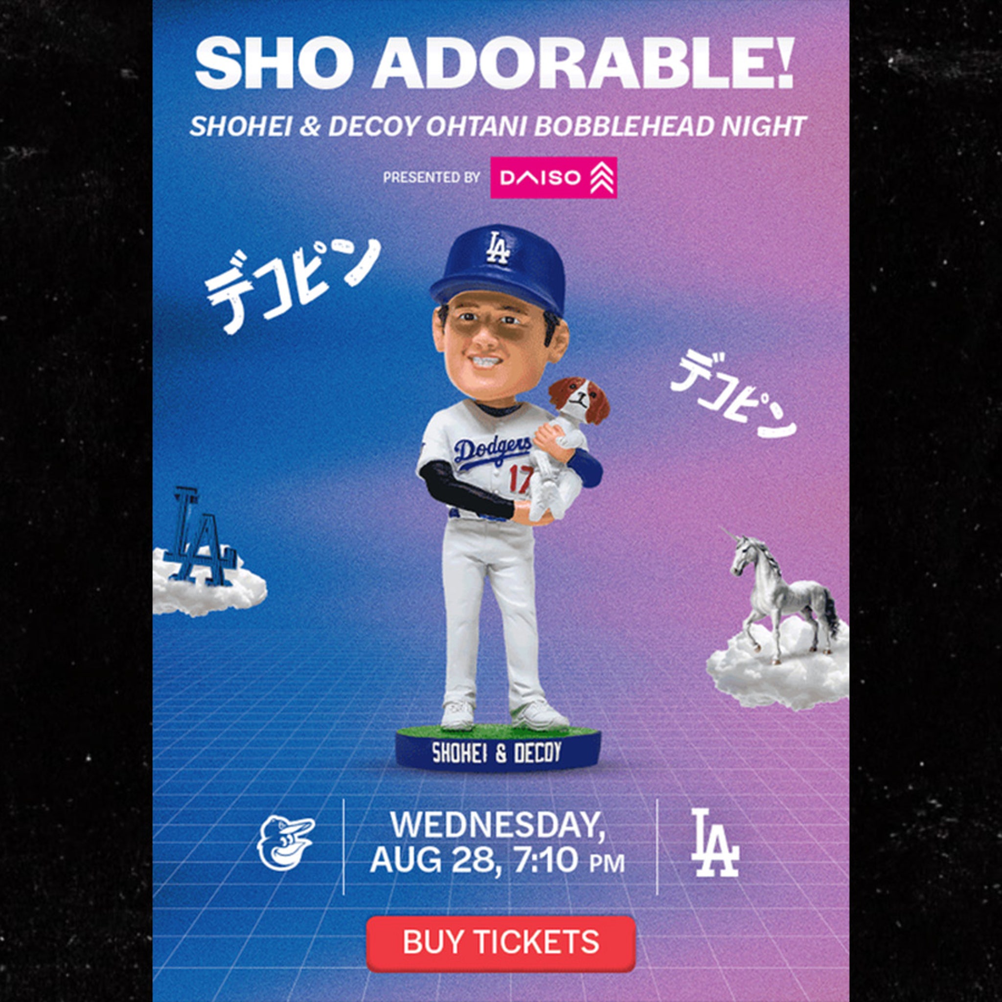 Shohei Ohtani & Decoy Bobblehead Los Angeles Dodgers SGA 8