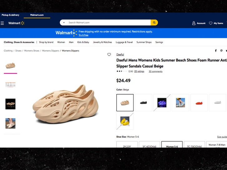 fake yeezys sold at walmart