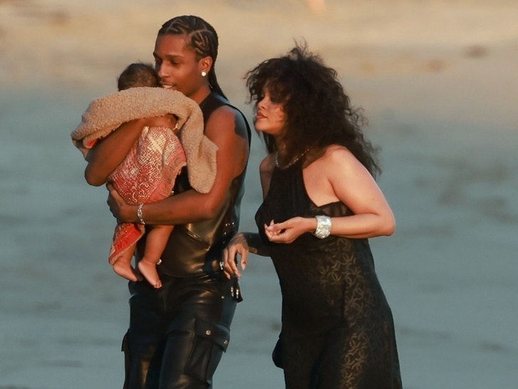 Rihanna and A$ap Rocky Baby Photoshoot