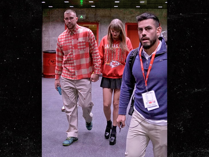 Taylor Swift and Travis Kelce Spotted Holding Hands During Second