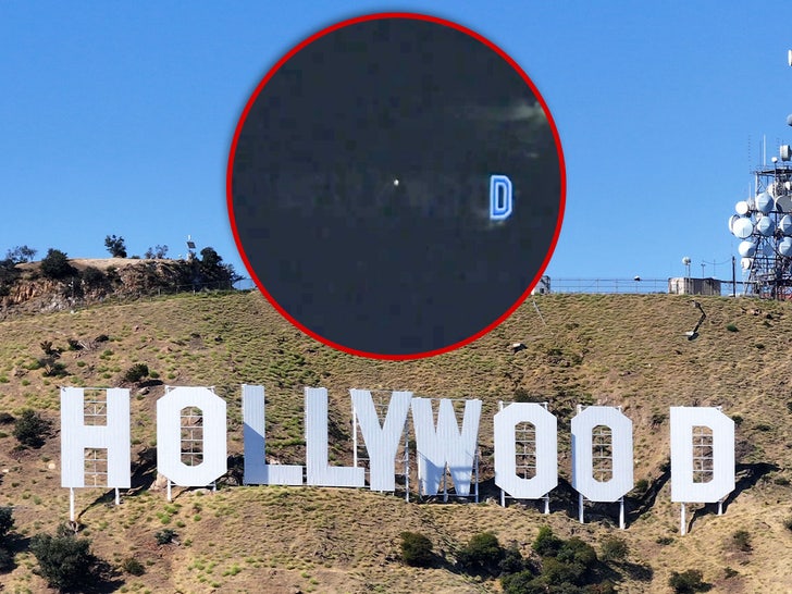 Hollywood Sign Lights ‘D’ To Celebrates Dodgers’ World Series Win