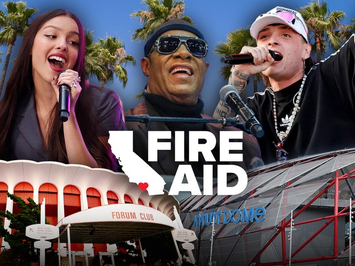 Olivia Rodrigo, Stevie Wonder e Peso Pluma juntam-se à escalação do LA FireAid