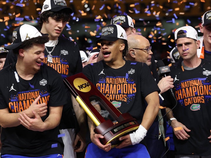 Gators Celebrate Their Championship Win