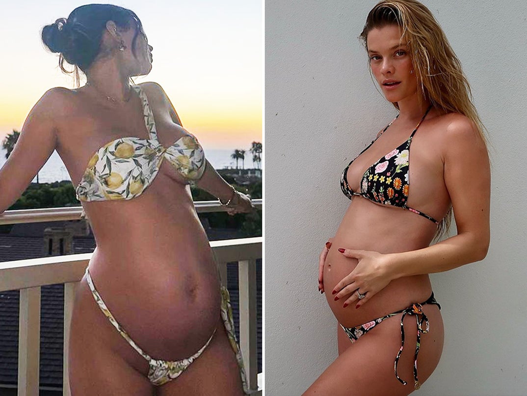 Francesca Farago vs. Nina Agdal -- Baby Bump Babes Edition