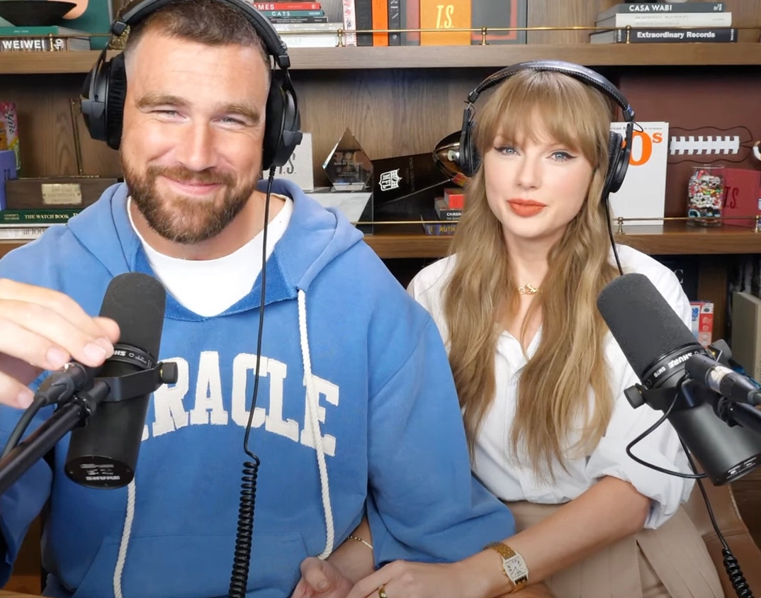 Taylor Swift Travis Kelce Handsy New Heights Podcast 31