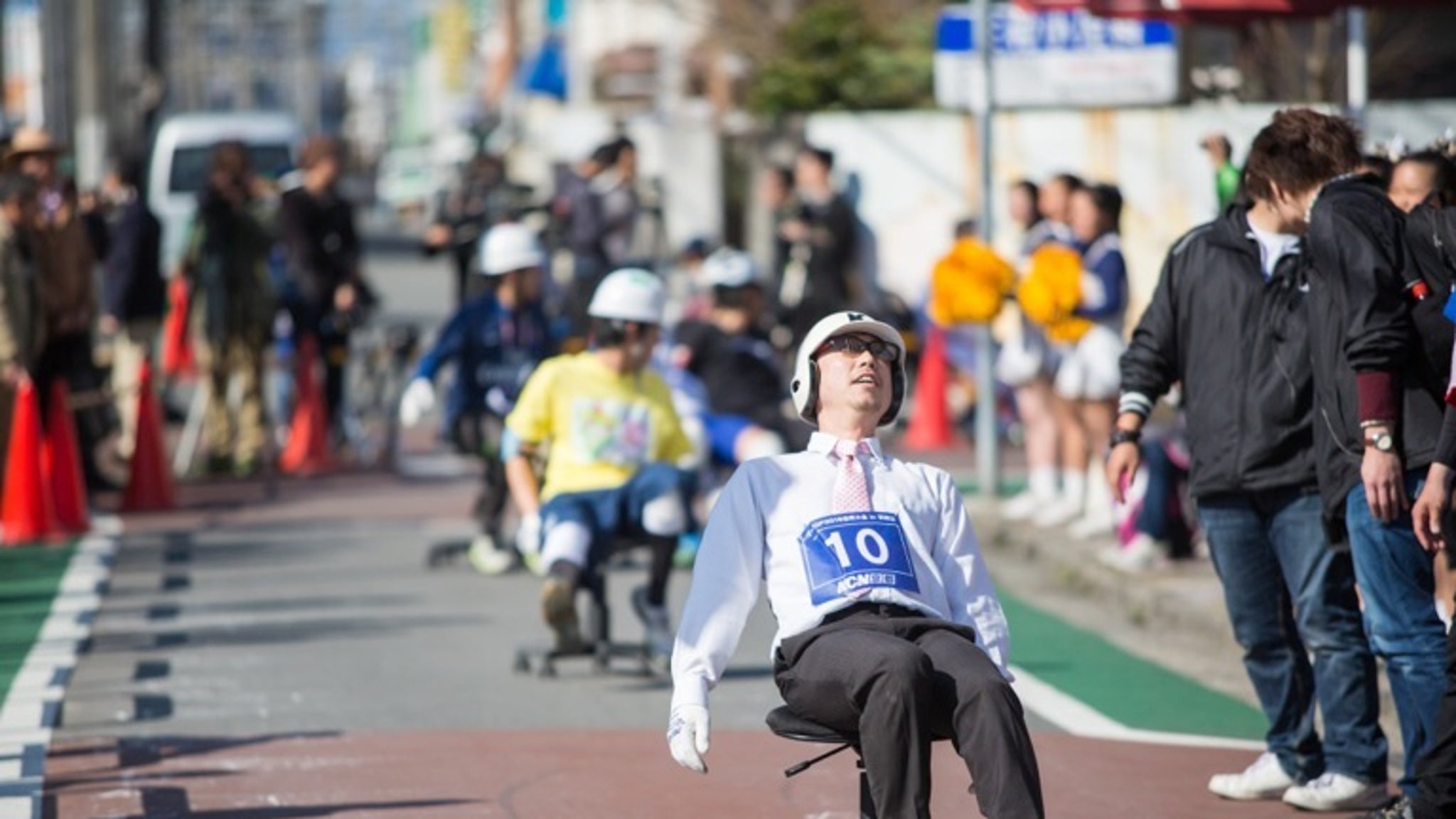 Japanese Office Chair Race