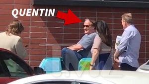 Quentin Tarantino Rides Scooby-Doo Kiddie Ride Outside L.A. Grocery Store