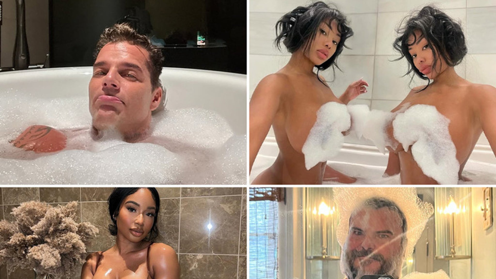 Stars Taking Bubble Baths For Bubble Bath Day