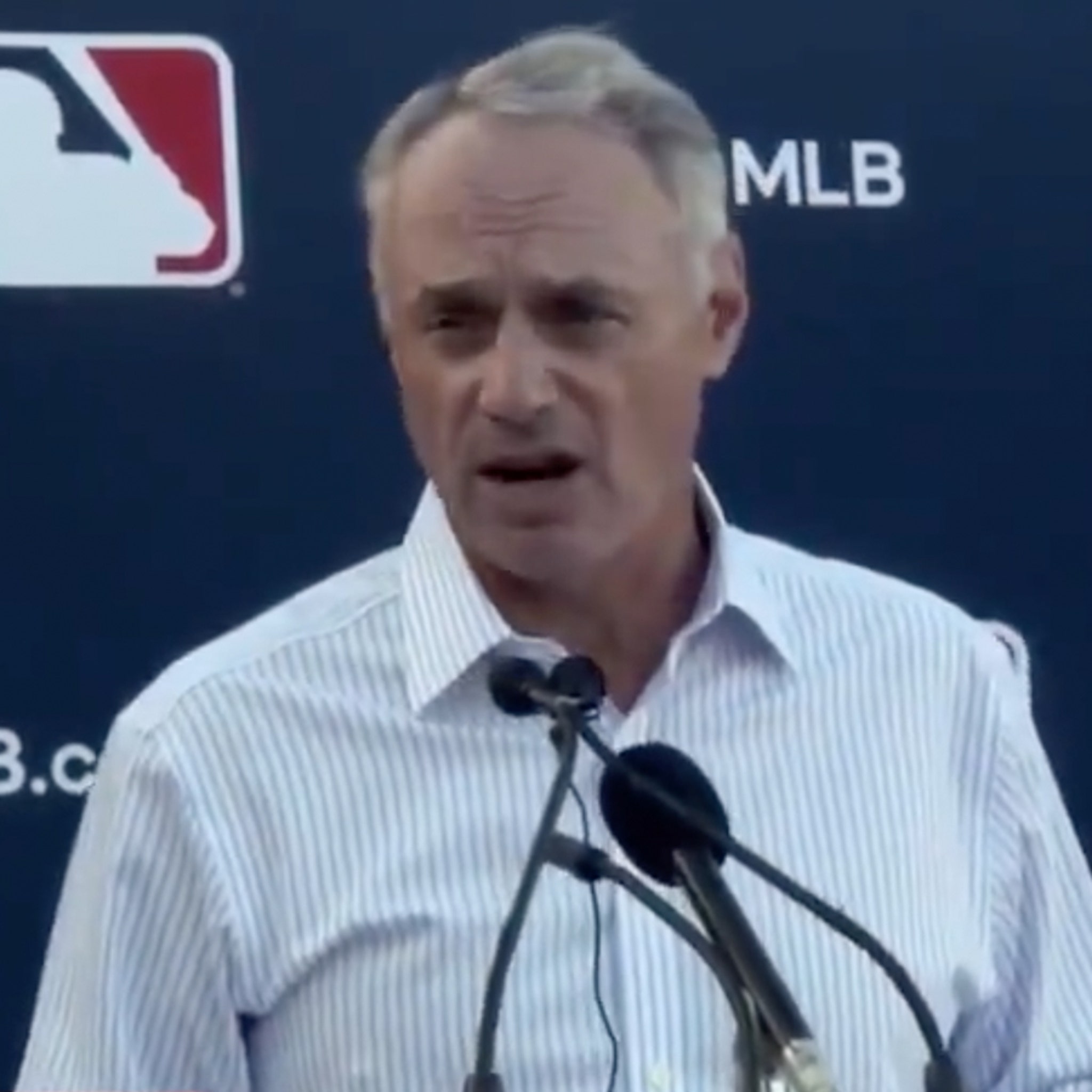 Rob Manfred Says Mlb Will Cancel Games Following Failed Cba Talks